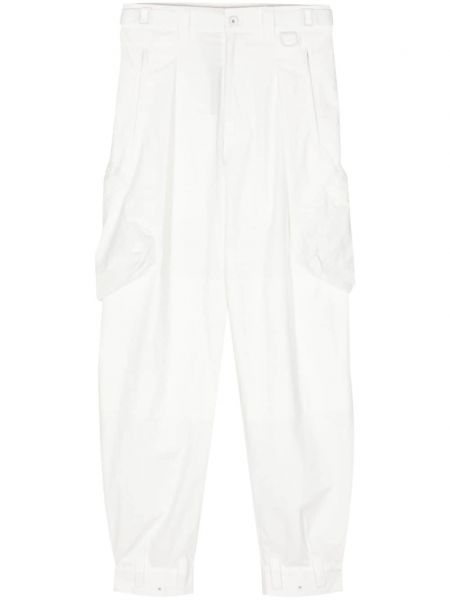 Плисирани прав панталон Hyein Seo бяло
