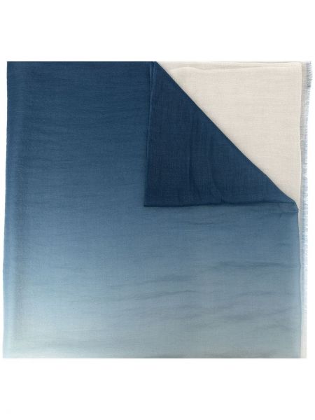 Kašmírový šál s prechodom farieb N.peal modrá