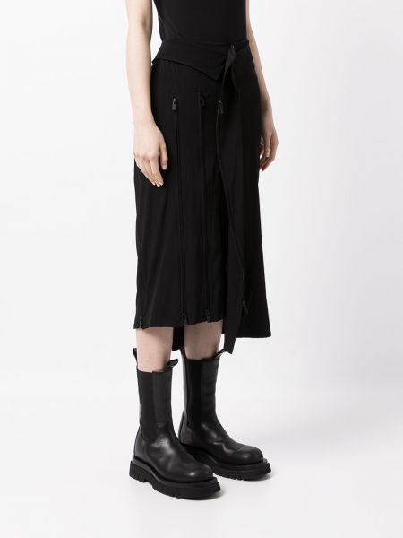 Spódnica na zamek asymetryczna Yohji Yamamoto czarna