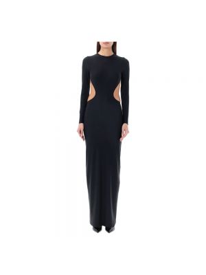 Czarna sukienka długa Balenciaga