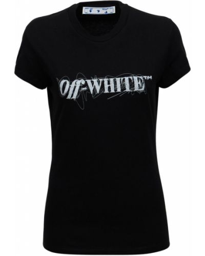 Трикотажная футболка с перьями Off-white