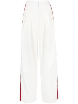 Pantalon taille haute à rayures Ports 1961 blanc