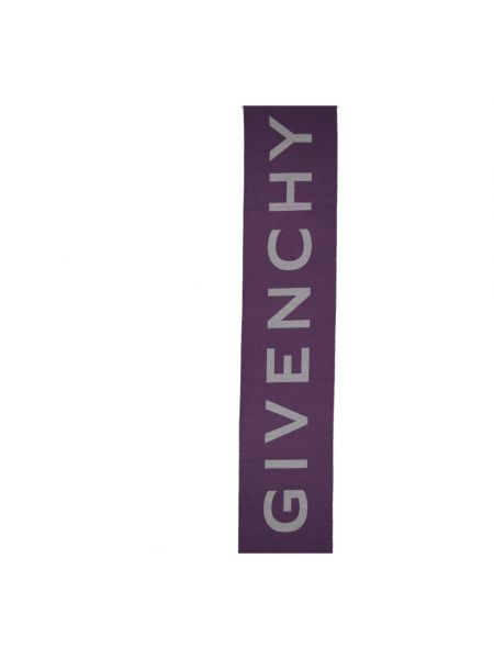Szal wełniana Givenchy fioletowa