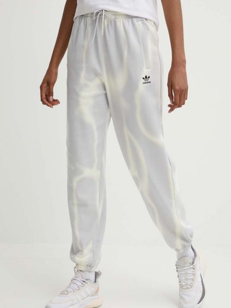 Spodnie sportowe bawełniane Adidas Originals szare