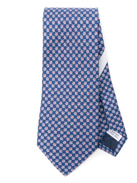 Cravatta con stampa Ferragamo