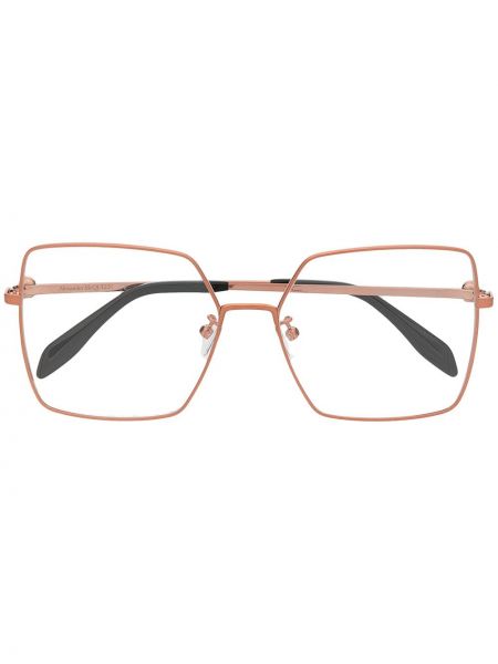 Oversized szemüveg Alexander Mcqueen Eyewear aranyszínű