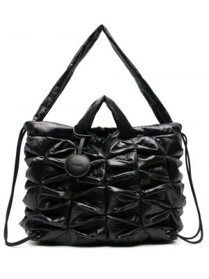 Plisovaná nákupná taška Vic Matié čierna