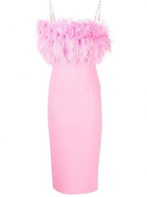 Μίντι φόρεμα με φτερά Nissa ροζ