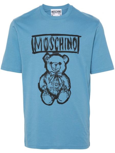 Tişört Moschino mavi