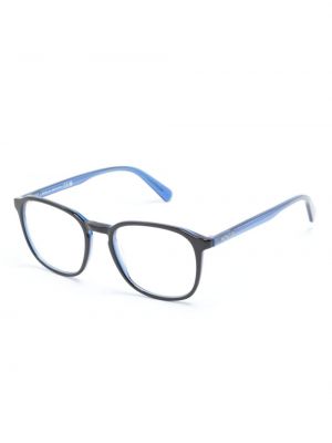 Lunettes de vue à imprimé Moncler Eyewear bleu
