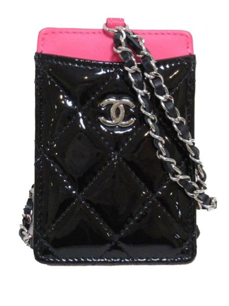Prešita denarnica Chanel Pre-owned črna