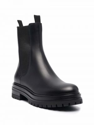 Chunky kožené chelsea boots Gianvito Rossi černé