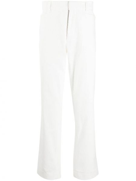 Pantalones rectos de pana Anglozine blanco