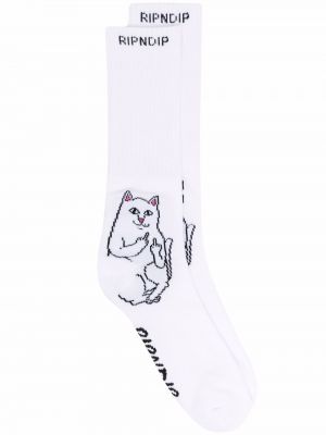 Sokker Ripndip hvit