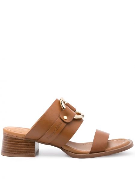 Papuci tip mules din piele See By Chloe