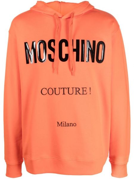 Hoodie Moschino orange