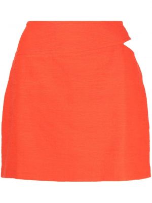 Spódnica bawełniana Ba&sh pomarańczowa