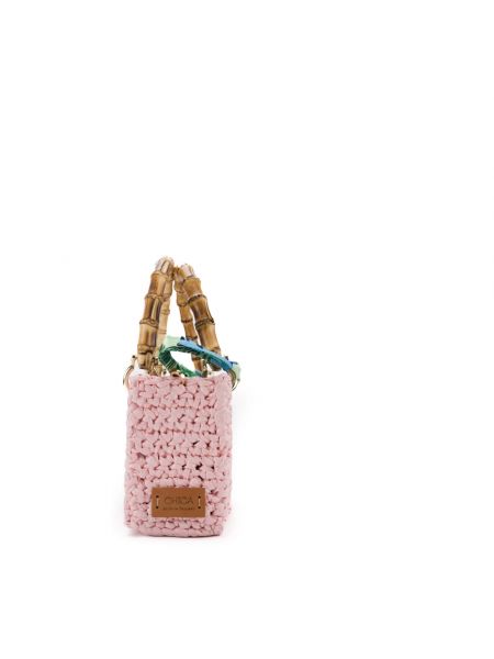 Shopper handtasche mit taschen Chica London pink