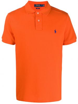 Polo με κοντό μανίκι Polo Ralph Lauren πορτοκαλί