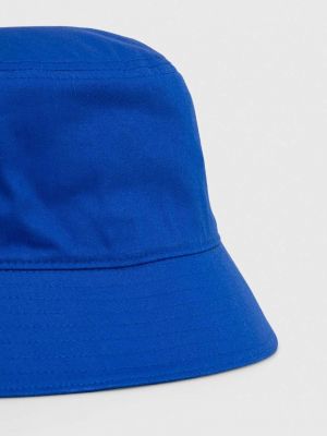Bavlněný klobouk Tommy Hilfiger modrý