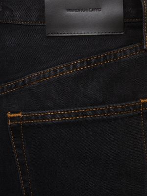 Spódnica jeansowa bawełniana Wardrobe.nyc czarna