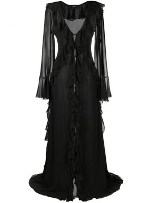 Prozorna večerna obleka Blumarine črna