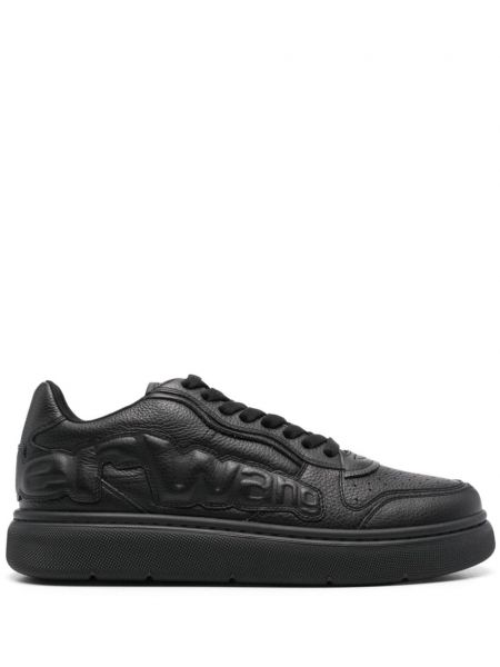 Deri sneaker Alexander Wang siyah