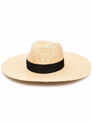 Соломенные шляпа с широкими полями Borsalino, бежевые