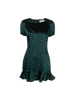 Sukienka mini Saint Laurent zielona