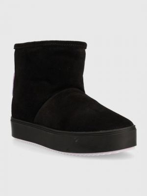 Замшевые зимние ботинки Chiara Ferragni черные