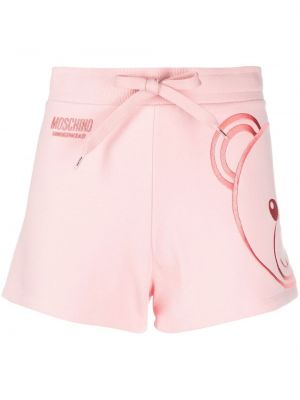 Brodert shorts Moschino rosa