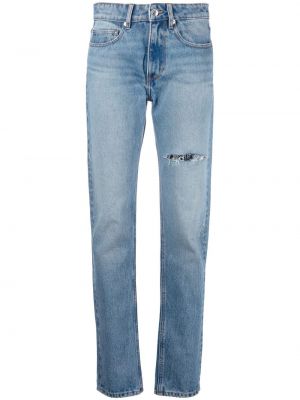 Slank rippet skinny jeans Iro blå