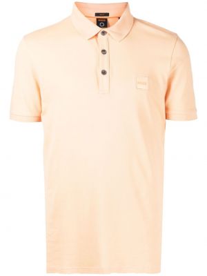 Brodert poloskjorte Boss oransje