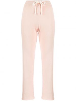 Bavlněné sportovní kalhoty James Perse růžové