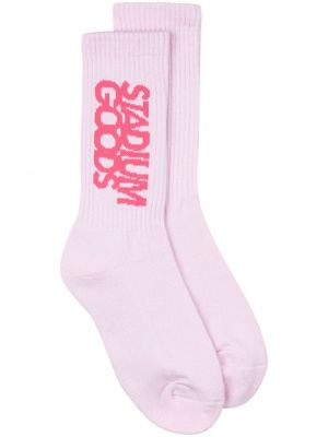 Чорапи с принт Stadium Goods® розово