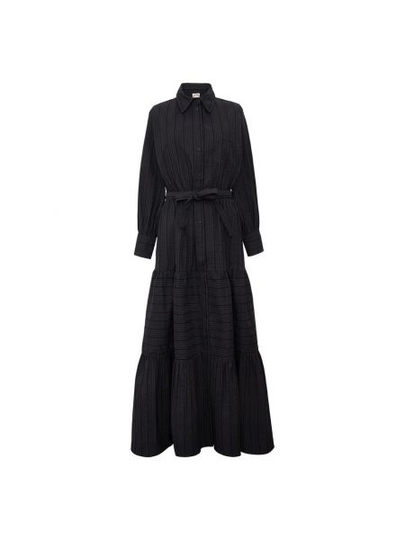 Sukienka z falbankami Ines De La Fressange Paris czarna
