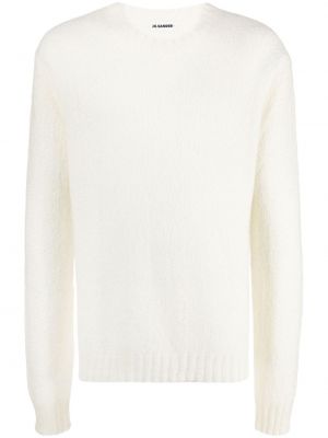 Пуловер от мохер Jil Sander бяло