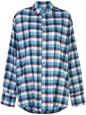 Camisa a cuadros oversized Natasha Zinko azul