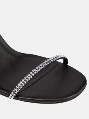 Krištáľové sandále Stella Mccartney čierna