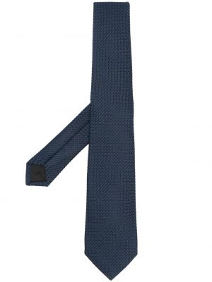 Jedwabny krawat z kokardką Lanvin niebieski