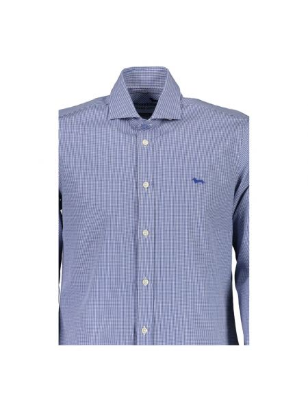 Camisa de algodón Harmont & Blaine azul