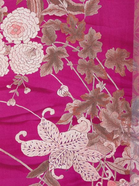 Echarpe à fleurs à imprimé Pierre-louis Mascia rose