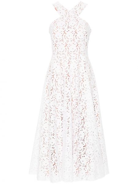 Памучна рокля бяло Michael Kors Collection
