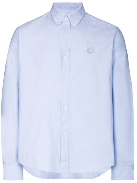 Tigrovaná košeľa Kenzo modrá