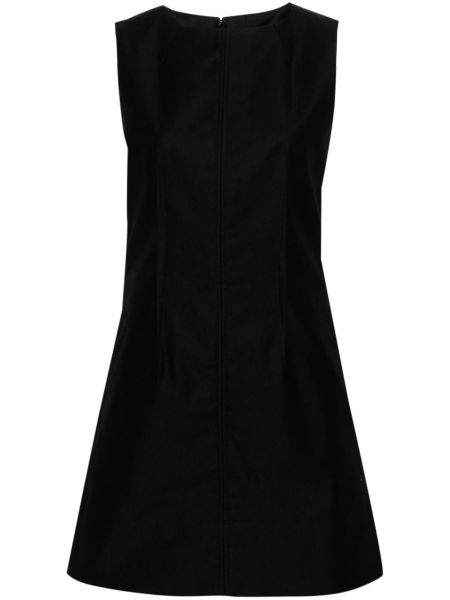 Памучна мини рокля Soeur черно
