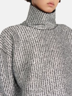 Sweter wełniany Moncler Genius srebrny