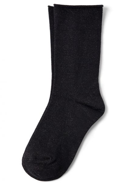 Svilene čarape od kašmira Brunello Cucinelli crna