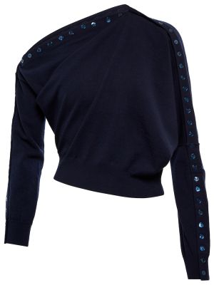 Sweter wełniany Altuzarra niebieski