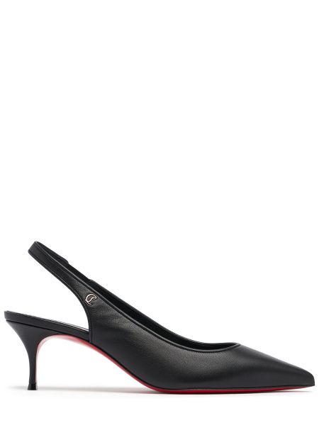 Αντλίες με ιμάντες με ανοιχτό τακούνι Christian Louboutin μαύρο