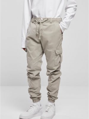 Pantaloni cargo cu buzunare Urban Classics gri